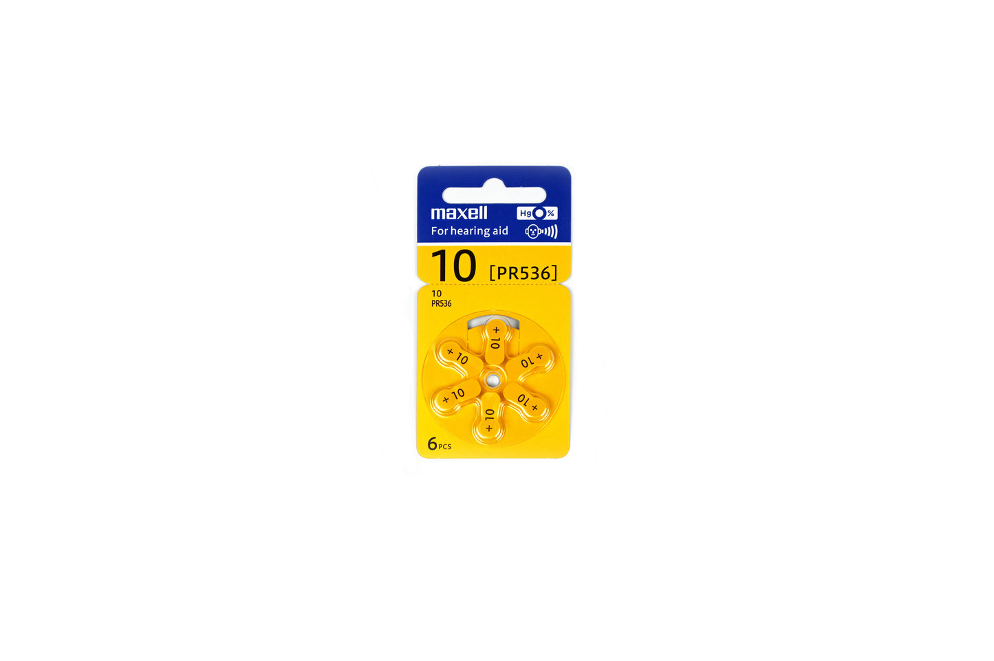 Maxell Hearing Aid Batteries 10 - PR 536