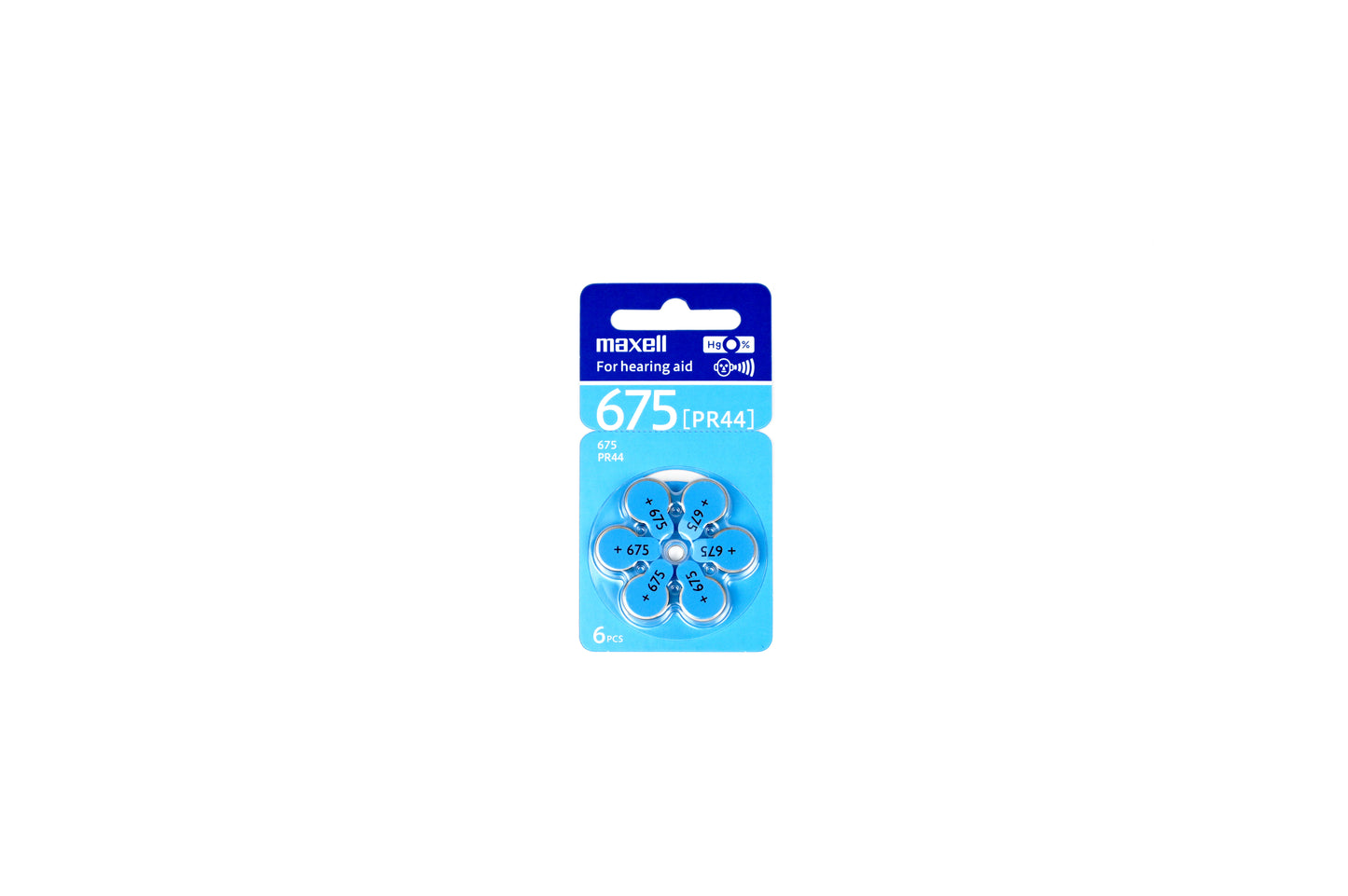 Maxell Hearing Aid Batteries 675 - PR 44
